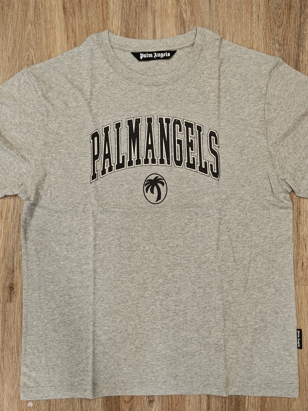 Palm Angels Grey Logo Tee